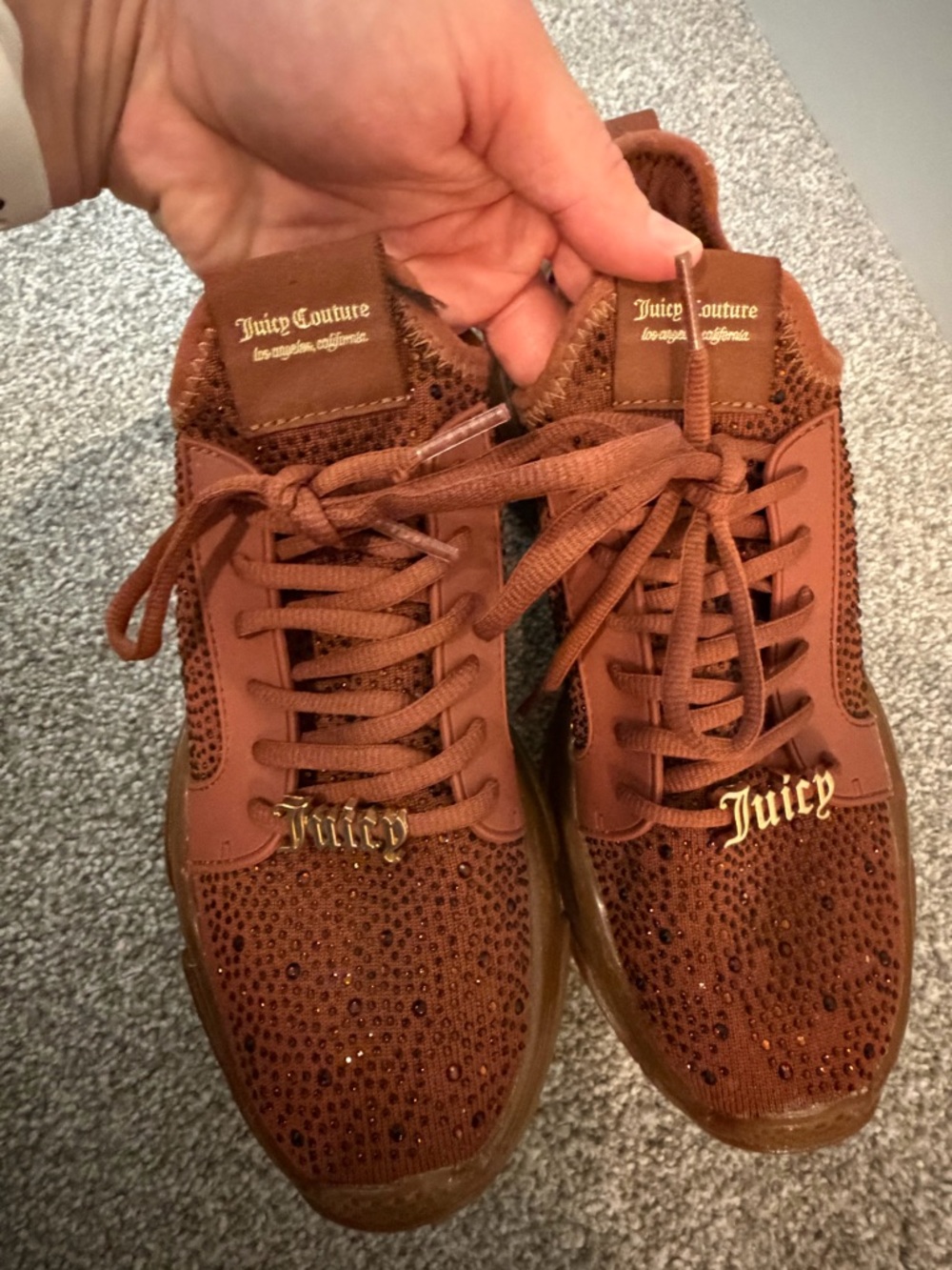 Juicy Couture Adana Rhinestone Chunky Sneakers **CUTE** - Picture 6 of 9